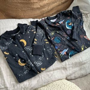 Set of Hanna Andersson Zip Sleeper PJs